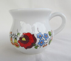 Kalocsai porcelán kézzel festett hasas bögre