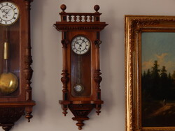 VIDEÓ is - 18 napos(!) kiváló antik falióra SZARVAS városából, a 19.szd. végéről, tartós használatra