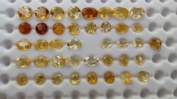 Citrin 40 db drágakő csomag 15,7 ct (8210)