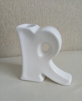 Modern, fehér, dekor kerámia R váza