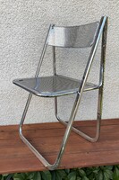 Arrben Tamara Króm Összecsukható Székek Space Age Olasz Italy Vintage 1970