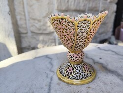 Antik Zsolnay teljesen àttört mintàval ,színes aranyozott. Perzsa sorozat Islamic