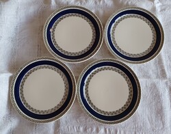 Villeroy&Boch Mettlach Saar süteményes tányér Saphir dekorral, 4 darab