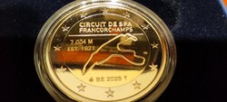 2 eurós – Belgium 2025: Spa-Francorchamps PROOF! Ritkaság