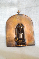 Muharos Lajos: Sárkányölő Szent György bronz falidísz