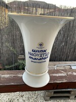 Hollóházi kékrózsa váza.