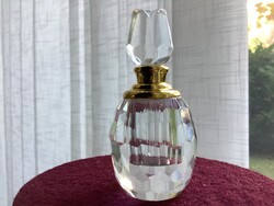 Új csiszolt kristály parfümös üveg