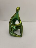 Zsolnay eozin mázas porcelán figura Török János “Hangulat” című alkotása