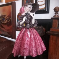 GOLDSCHEIDER  "DÁMA " nagyméretű kerámia figura!