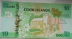 Cook szigetek 10 dollár 1992 UNC