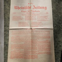 Híres Antik Német politikai Ujság Utolsó lapszám 1849 !