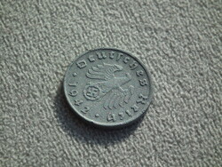 Németország, horogkeresztes birodalmi 1 Pfennig (Reichspfennig), 1942 D
