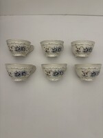 6 db Zsolnay búzavirág mintás teás csésze