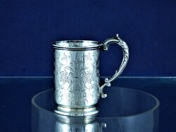 PAZAR, ANTIK EZÜST POHÁR, LONDON, 1860!!!