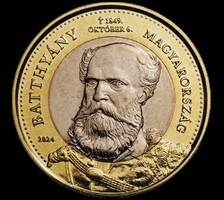 200 FORINT - BATTHYÁNY EMLÉK - PORTRÉ VERETTEL -2024