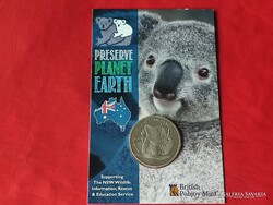 NIUE ONE DOLLAR / 1 DOLLÁR 2020 KOALA! II.ERZSÉBET IDŐS! RITKA! UNC! COINCARD!