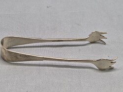 Antik ezüst cukorfogó csipesz