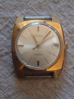 10 kt- os arannyal aranyozott, régi orosz WOSTOK felhúzós férfi karóra