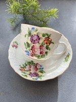 Herendi virágmintás mokkás csésze