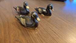 Walter Bosse jellegű bronz kacsa család