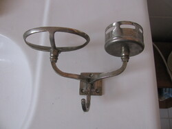 Art Deco fürdőszoba szappan, pohár tartó, törülköző fogas. Autentikus darab