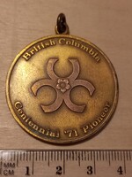 British Columbia Pioneer emlékérem 1971