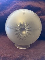 Gömb bura virág csiszolással lámpabúra  221107