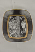 Szász Endre Napfény Hollóházi porcelán tálka A090