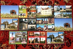 Képeslap 11 db Nagykanizsa Bük Veszprém Sümeg Kaposvár Baja Bikács Vas megye