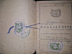 1947, írástudatlan munkás munkakönyve