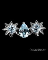 925 ezüst kék topáz gyürü 57