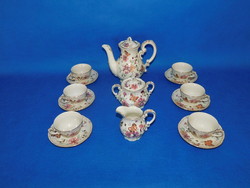 Zsolnay lepke mintás 6 sz kávés garnitúra