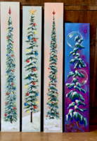 Karácsonyi, ünnepi deszkaképek - dekoráció az adventi időszakra