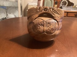 Japán meditációs dob fa mokugjo .