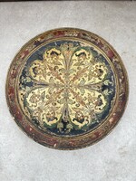 Antik kerámia majolika fali tál kínáló, WS&S Wilhelm Schiller and Son Ausztiria