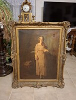 Szüle Péter ragyogó antik festménye!