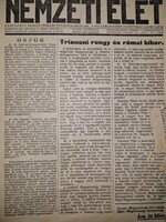 1928, a Nemzeti Élet c. szélsőjobboldali, antiszemita lap egy száma