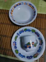 Alföldi gyerek étkészlet 2 db tányér és egy db bögre