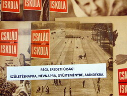 1966 április  /  CSALÁD és ISKOLA  /  SZÜLETÉSNAPRA RÉGI EREDETI ÚJSÁG Ssz.:  6345