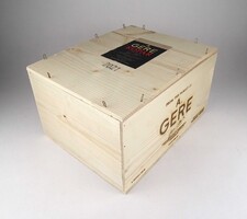 1X803 Gere Kopár boros fa díszdoboz, fa láda 2021