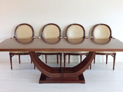 Art Deco  8 - 10 személyes tárgyalóasztal - étkezőasztal. ( C - 02 )