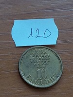 PORTUGÁLIA 10 ESCUDO 1988 NI BRASS 120.