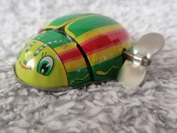 Retro japán óraműves lemezjáték  - "bogár" -