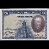 Spanyolország 25 Pesetas 1928 P-74c UNC