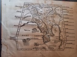PTOLEMAIOS/L.FRIES : DÉLKELET-ÁZSIA  TÉRKÉP METSZET 1525 KÖRÜL. RITKA!