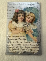 Antik, régi  hosszúcímzéses, litho képeslap                            -1.