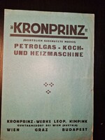 1930-as évek, Kronprinz, osztrák kályhakatalógus sok képpel