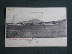 Képeslap,Villány,község látkép,részlet,Divald műintézet kiadás,Eperjes,1907-