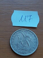 PORTUGÁLIA 5 ESCUDO 1984 Réz-nikkel Karavella 117.