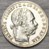 Ferenc József ezüst 1 Forint 1884 KB